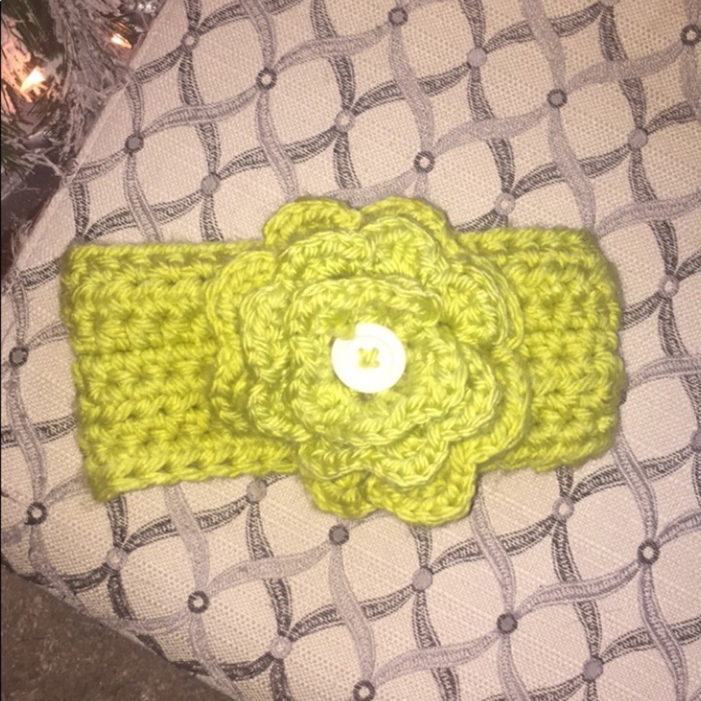 Hand knitted winter headband/earmuffs